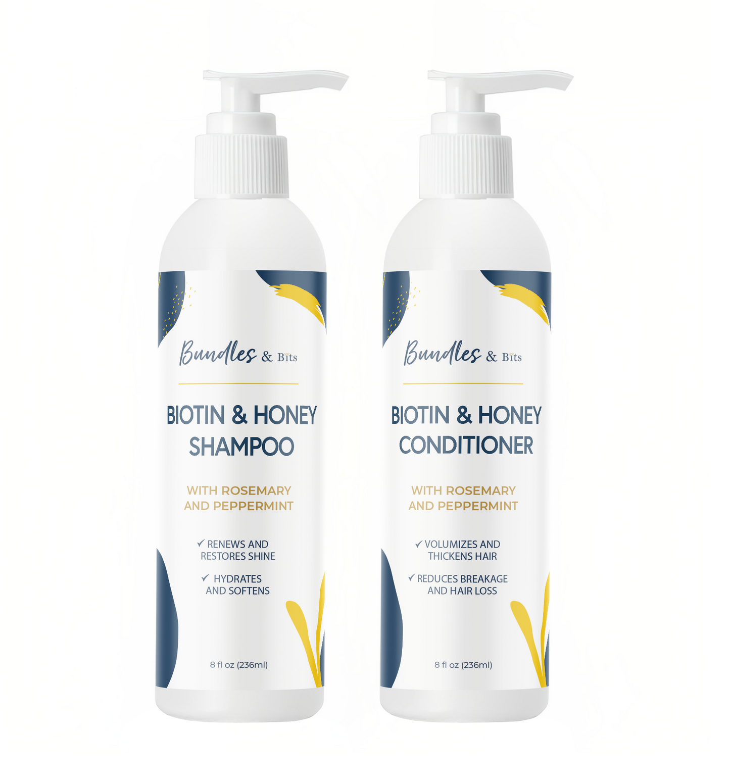 Bundles & Bits Biotin & Honey Shampoo and Conditioner