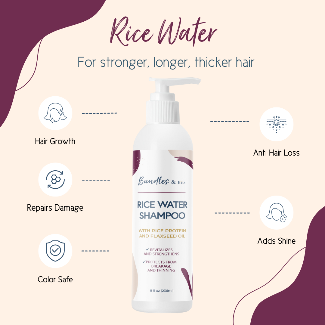 Rice Water Shampoo and Conditioner Hair Care Products_Benefits